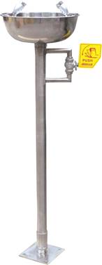 吉瑞安不锈钢立式排空防冻型洗眼器HA02504